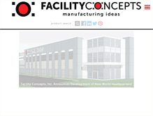 Tablet Screenshot of facility-concepts.com